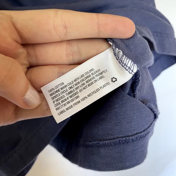 Universal Thread indigo short sleeved top v-neck women's size S cotton casual - Picture 4 of 6